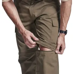 Mens Oliver Zip Off Cargo Pants Close Up Zip Off